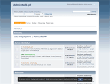 Tablet Screenshot of admintalk.pl
